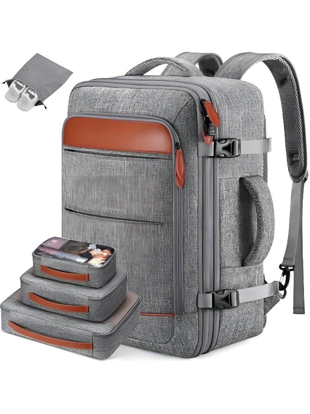Travel Backpack Carry On Backpack 42L Flight Approved, Expandable